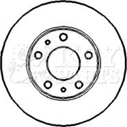 Key Parts KBD4414 - Тормозной диск autospares.lv