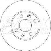 Key Parts KBD4434 - Тормозной диск autospares.lv