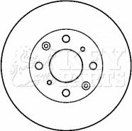 Key Parts KBD4423 - Тормозной диск autospares.lv