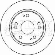 Key Parts KBD4598 - Тормозной диск autospares.lv