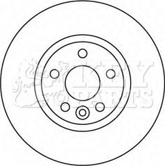 Key Parts KBD4567 - Тормозной диск autospares.lv