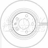 Key Parts KBD4509 - Тормозной диск autospares.lv