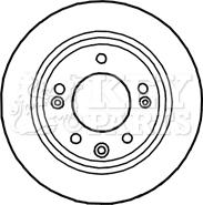 Key Parts KBD4699 - Тормозной диск autospares.lv