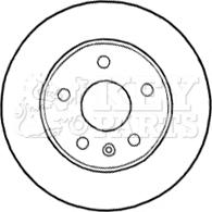 Key Parts KBD4641 - Тормозной диск autospares.lv