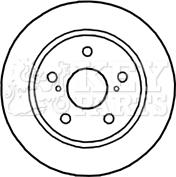 Key Parts KBD4664 - Тормозной диск autospares.lv