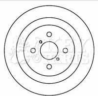 Key Parts KBD4601 - Тормозной диск autospares.lv