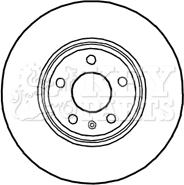 Key Parts KBD4689 - Тормозной диск autospares.lv