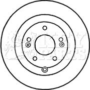 Key Parts KBD4672 - Тормозной диск autospares.lv