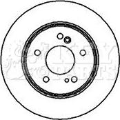 Key Parts KBD4094 - Тормозной диск autospares.lv