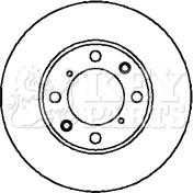 Key Parts KBD4093 - Тормозной диск autospares.lv