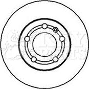 Key Parts KBD4064 - Тормозной диск autospares.lv