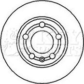 Key Parts KBD4065 - Тормозной диск autospares.lv