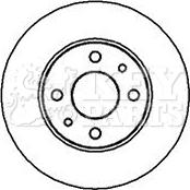 Key Parts KBD4001 - Тормозной диск autospares.lv