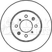 Key Parts KBD4081 - Тормозной диск autospares.lv