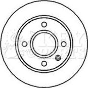 Key Parts KBD4025 - Тормозной диск autospares.lv