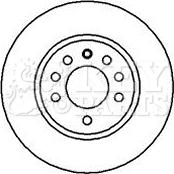 Key Parts KBD5082 - Тормозной диск autospares.lv