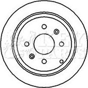 Key Parts KBD4108 - Тормозной диск autospares.lv