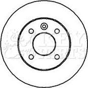 Key Parts KBD4113 - Тормозной диск autospares.lv