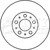 Key Parts KBD4179 - Тормозной диск autospares.lv