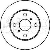 Key Parts KBD4173 - Тормозной диск autospares.lv