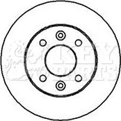 Key Parts KBD4841 - Тормозной диск autospares.lv