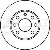 Key Parts KBD4857 - Тормозной диск autospares.lv