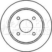 Key Parts KBD4869 - Тормозной диск autospares.lv