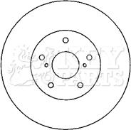 Key Parts KBD4805 - Тормозной диск autospares.lv