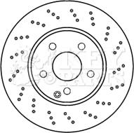 Key Parts KBD4800 - Тормозной диск autospares.lv