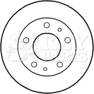 Key Parts KBD4801 - Тормозной диск autospares.lv