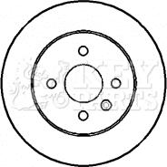 Key Parts KBD4394 - Тормозной диск autospares.lv