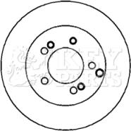 Key Parts KBD4366 - Тормозной диск autospares.lv