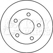 Key Parts KBD4304 - Тормозной диск autospares.lv