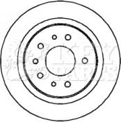 Key Parts KBD4319 - Тормозной диск autospares.lv