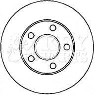 Key Parts KBD4316 - Тормозной диск autospares.lv