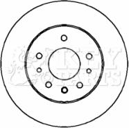 Key Parts KBD4318 - Тормозной диск autospares.lv