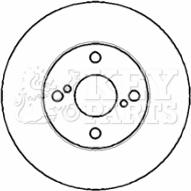 Key Parts KBD4379 - Тормозной диск autospares.lv