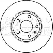 Key Parts KBD4297 - Тормозной диск autospares.lv