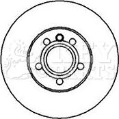 Key Parts KBD4250 - Тормозной диск autospares.lv