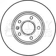 Key Parts KBD4797 - Тормозной диск autospares.lv