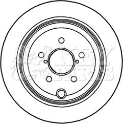 Key Parts KBD4756 - Тормозной диск autospares.lv