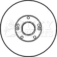 Key Parts KBD4702 - Тормозной диск autospares.lv