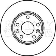 Key Parts KBD4780 - Тормозной диск autospares.lv