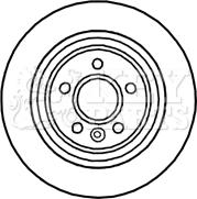 Key Parts KBD4730 - Тормозной диск autospares.lv