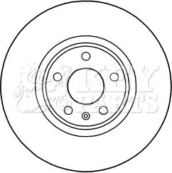 Key Parts KBD5990S - Тормозной диск autospares.lv