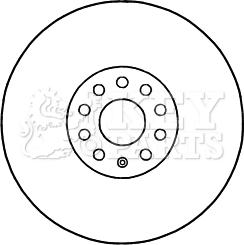 Key Parts KBD5963S - Тормозной диск autospares.lv