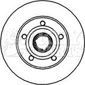 Key Parts KBD5937S - Тормозной диск autospares.lv