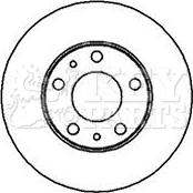 Key Parts KBD5094 - Тормозной диск autospares.lv