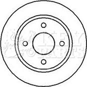 Key Parts KBD5013 - Тормозной диск autospares.lv