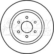 Key Parts KBD5145 - Тормозной диск autospares.lv